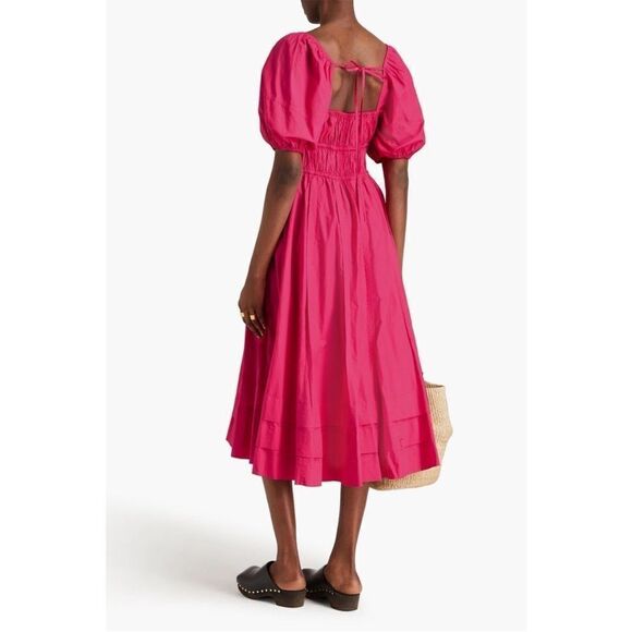 Ulla Johnson Palma Dress Puff Sleeve Peasant Midi size 2 - Picture 2 of 7